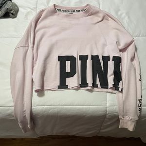 Victoria secret Pink crop sweatshirt